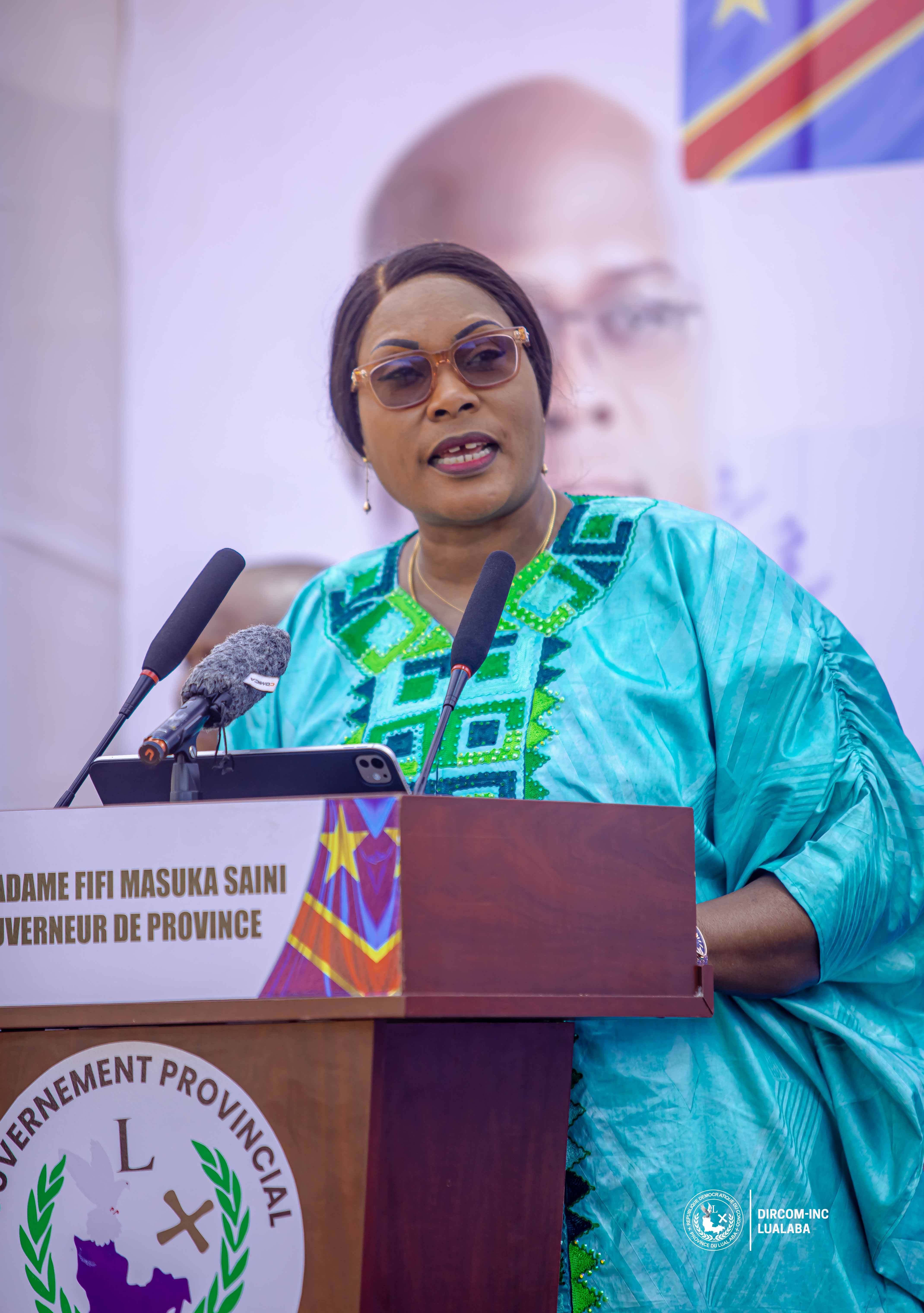 KOLWEZI: FIFI MASUKA INAUGURE DE NOUVEAUX BÂTIMENTS POUR LES ELEVES SOURDS-MUETS DE L'ECOLE EPHATA